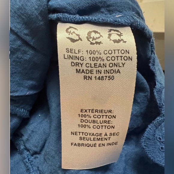 Sea New York NY Cropped Eyelet Ruffle Sleeve Top Blouse 0 - Picture 4 of 5